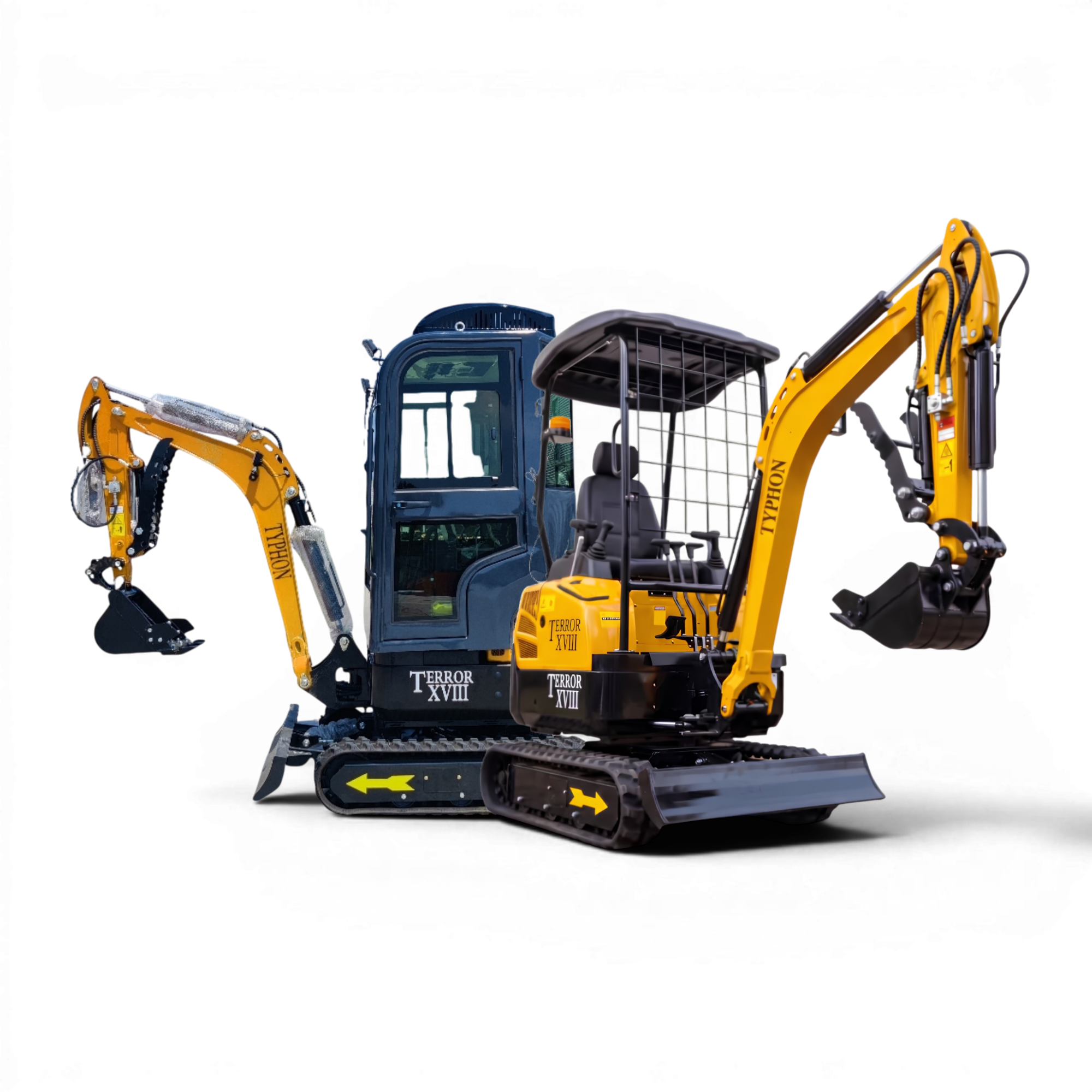 TYPHON Terror XVIII Mini Excavator - Back